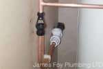Unvented cylinder re-installed correctly.